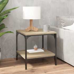 Mesa auxiliar madera contrachapada roble Sonoma 40x40x40 cm de vidaXL, Mesas de centro - Ref: Foro24-819379, Precio: 36,86 €,...