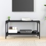 Mueble para TV madera contrachapada y acero negro 80x33x41 cm de vidaXL, Muebles TV - Ref: Foro24-819332, Precio: 47,47 €, De...