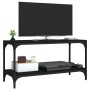 Mueble para TV madera contrachapada y acero negro 80x33x41 cm de vidaXL, Muebles TV - Ref: Foro24-819332, Precio: 47,47 €, De...