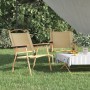 Camping chairs 2 pcs beige Oxford fabric 54x55x78 cm by vidaXL, Garden chairs - Ref: Foro24-319484, Price: 92,99 €, Discount: %