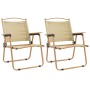 Camping chairs 2 pcs beige Oxford fabric 54x55x78 cm by vidaXL, Garden chairs - Ref: Foro24-319484, Price: 92,99 €, Discount: %