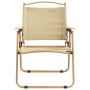 Camping chairs 2 pcs beige Oxford fabric 54x55x78 cm by vidaXL, Garden chairs - Ref: Foro24-319484, Price: 92,99 €, Discount: %