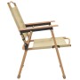 Camping chairs 2 pcs beige Oxford fabric 54x55x78 cm by vidaXL, Garden chairs - Ref: Foro24-319484, Price: 92,99 €, Discount: %