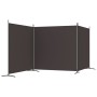 Three-panel brown fabric room divider 525x180 cm by vidaXL, Room dividers - Ref: Foro24-350279, Price: 57,99 €, Discount: %