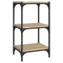 Sonoma oak plywood and steel shelving 40x33x70.5 cm by vidaXL, Bookcases and shelves - Ref: Foro24-819308, Price: 40,99 €, Di...