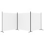 Biombo divisor de 3 paneles de tela blanco 525x180 cm de vidaXL, Divisores de ambientes - Ref: Foro24-350278, Precio: 48,51 €...