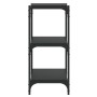 Plywood and black steel shelving 100x33x70.5 cm by vidaXL, Bookcases and shelves - Ref: Foro24-819352, Price: 64,99 €, Discou...