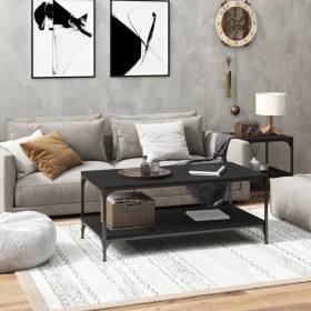 Black plywood coffee table 100x50x40 cm by vidaXL, Coffee table - Ref: Foro24-819362, Price: 53,41 €, Discount: %