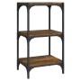 Plywood and smoked oak steel shelving 40x33x70.5 cm by vidaXL, Bookcases and shelves - Ref: Foro24-819309, Price: 41,31 €, Di...