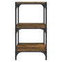 Plywood and smoked oak steel shelving 40x33x70.5 cm by vidaXL, Bookcases and shelves - Ref: Foro24-819309, Price: 41,31 €, Di...