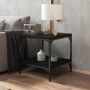 Black plywood side table 40x40x40 cm by vidaXL, Coffee table - Ref: Foro24-819377, Price: 26,99 €, Discount: %