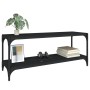 Plywood and black steel TV cabinet 100x33x41 cm by vidaXL, TV Furniture - Ref: Foro24-819347, Price: 49,13 €, Discount: %