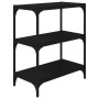 Plywood and black steel shelving 60x33x70.5 cm by vidaXL, Bookcases and shelves - Ref: Foro24-819322, Price: 38,78 €, Discoun...