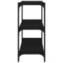 Plywood and black steel shelving 60x33x70.5 cm by vidaXL, Bookcases and shelves - Ref: Foro24-819322, Price: 38,78 €, Discoun...