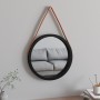 Wall mirror with black strap Ø45 cm by vidaXL, Mirrors - Ref: Foro24-351539, Price: 42,07 €, Discount: %