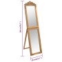 Golden standing mirror 50x200 cm by vidaXL, Mirrors - Ref: Foro24-351529, Price: 73,99 €, Discount: %