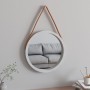 Wall mirror with white strap Ø45 cm by vidaXL, Mirrors - Ref: Foro24-351536, Price: 37,73 €, Discount: %