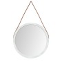 Wall mirror with white strap Ø45 cm by vidaXL, Mirrors - Ref: Foro24-351536, Price: 37,73 €, Discount: %