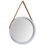 Wall mirror with silver strap Ø35 cm by vidaXL, Mirrors - Ref: Foro24-351534, Price: 28,80 €, Discount: %