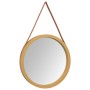 Wall mirror with gold strap Ø55 cm by vidaXL, Mirrors - Ref: Foro24-351541, Price: 43,26 €, Discount: %