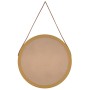 Espejo de pared con correa dorado Ø55 cm de vidaXL, Espejos - Ref: Foro24-351541, Precio: 43,26 €, Descuento: %