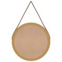 Espejo de pared con correa dorado Ø35 cm de vidaXL, Espejos - Ref: Foro24-351533, Precio: 28,80 €, Descuento: %