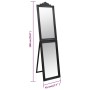 Schwarzer Standspiegel 45x180 cm von vidaXL, Spiegel - Ref: Foro24-351527, Preis: 58,54 €, Rabatt: %