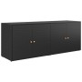 PE black rattan garden storage cabinet 198x55.5x80 cm by vidaXL, Lockers and storage cabinets - Ref: Foro24-319870, Price: 22...