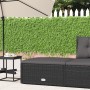 Gartenhocker mit Kissen synthetisches Rattan schwarz von vidaXL, Modulare Sofas für den Außenbereich - Ref: Foro24-319589, Pr...