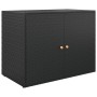 Black PE rattan garden storage cabinet 100x55.5x80 cm by vidaXL, Lockers and storage cabinets - Ref: Foro24-319868, Price: 14...