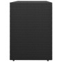 Black PE rattan garden storage cabinet 100x55.5x80 cm by vidaXL, Lockers and storage cabinets - Ref: Foro24-319868, Price: 14...