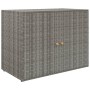 Gartenschrank aus grauem PE-Rattan, 100 x 55,5 x 80 cm von vidaXL, Schließfächer und Lagerschränke - Ref: Foro24-319869, Prei...