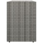 Gartenschrank aus grauem PE-Rattan, 100 x 55,5 x 80 cm von vidaXL, Schließfächer und Lagerschränke - Ref: Foro24-319869, Prei...