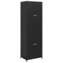 PE black rattan garden storage cabinet 59x40x180 cm by vidaXL, Lockers and storage cabinets - Ref: Foro24-319872, Price: 210,...