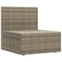 Central garden sofa with gray synthetic rattan cushions by vidaXL, Modular outdoor sofas - Ref: Foro24-319601, Price: 118,99 ...