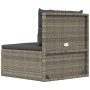 Central garden sofa with gray synthetic rattan cushions by vidaXL, Modular outdoor sofas - Ref: Foro24-319601, Price: 118,99 ...