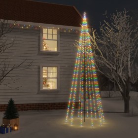 Weihnachtsbaum mit Spitze 732 bunte LEDs 500 cm von vidaXL, Weihnachtsbäume - Ref: Foro24-343560, Preis: 112,99 €, Rabatt: %