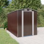 Dark brown galvanized steel garden shed 192x357x223 cm by vidaXL, Sheds - Ref: Foro24-3147462, Price: 543,81 €, Discount: %