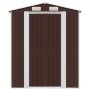 Cobertizo jardín acero galvanizado marrón oscuro 192x357x223 cm de vidaXL, Cobertizos - Ref: Foro24-3147462, Precio: 567,57 €...