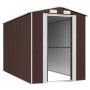 Dark brown galvanized steel garden shed 192x357x223 cm by vidaXL, Sheds - Ref: Foro24-3147462, Price: 543,81 €, Discount: %