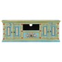 TV cabinet solid blue mango wood 110x30x40 cm by vidaXL, TV Furniture - Ref: Foro24-353908, Price: 277,84 €, Discount: %