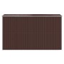 Cobertizo jardín acero galvanizado marrón oscuro 192x357x223 cm de vidaXL, Cobertizos - Ref: Foro24-3147462, Precio: 567,57 €...