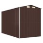 Cobertizo jardín acero galvanizado marrón oscuro 192x357x223 cm de vidaXL, Cobertizos - Ref: Foro24-3147462, Precio: 567,57 €...