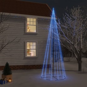 Conical Christmas tree 732 LEDs blue 160x500 cm by vidaXL, Christmas trees - Ref: Foro24-343496, Price: 121,99 €, Discount: %