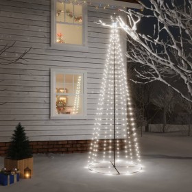 Conical Christmas tree 310 LED cold white 100x300 cm by vidaXL, Christmas trees - Ref: Foro24-343491, Price: 110,99 €, Discou...