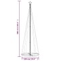 Conical Christmas tree 310 LED cold white 100x300 cm by vidaXL, Christmas trees - Ref: Foro24-343491, Price: 99,04 €, Discoun...