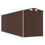 Cobertizo jardín acero galvanizado marrón oscuro 192x606x223 cm de vidaXL, Cobertizos - Ref: Foro24-3147465, Precio: 859,37 €...