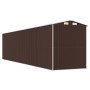 Garden shed dark brown galvanized steel 192x855x223 cm by vidaXL, Sheds - Ref: Foro24-3147468, Price: 1,00 €, Discount: %