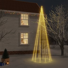 Árbol de Navidad con pincho 732 LED blanco cálido 500 cm de vidaXL, Arboles de navidad - Ref: Foro24-343558, Precio: 85,27 €,...