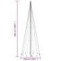 Christmas tree with spike 732 warm white LEDs 500 cm by vidaXL, Christmas trees - Ref: Foro24-343558, Price: 85,27 €, Discoun...